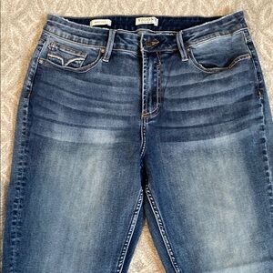 Vigoss Blue Straight Leg Jeans with Classic Indigo Wash